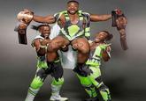 *The New Day* is a tag team comprised of the professional wrestlers Big E, Xavier Woods, and Kofi Kingston. Formed in 2014, they are best known for their memetic promos (talk segments), internet references and bizarre antics in the world of WWE. The New Day have amassed a strong following online in wrestling fandom and through their social media activities. As of 20th July 2016, they are also officially the longest-reigning WWE Tag Team Champions, clocking in at 332 days, and Kingston is the longest reigning tag champion from all combined reigns, including his previous teams.