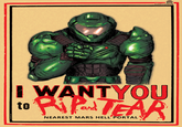 Doomguy wants you to rip and tear! "Source":http://harrison2142.tumblr.com/post/145433809885/i-want-you-to-rip-and-tear-show-your-support