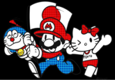 Mario,Hello Kitty, and Doraemon OKYO