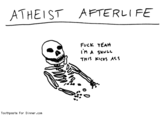 Atheist Afterlife "source":http://toothpastefordinner.com/052212