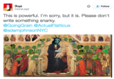 Pepe Alt Right Follow @eshaLegal This is powerful. I'm sorry, but it is. Please don't write something snarky. GoingGrain @ActualFlatticus @adamjohnsonNYC