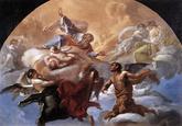 Satan Before the Lord Painting by Giaquinto, Corrado.