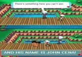 There's something here you can't see. AND HIS NAME IS JOHN CENA!