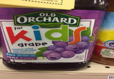 u Stores, CS OLD ORCHARD for grape REDUCED SUGAR 60 JUICE BLEND DRINK FROM CONCENTRATE 50% LESS SUGAR THAN 100% APPLE JUICE 64 FL 100% DV VITAMINS (1/2 GAL] 1訊 Juice Stan Marsh Kenny McCormick Eric Cartman