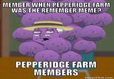 MEMBER WHEN PEPPERIDGE FARM WAS THE REMEMBER MEME? PEPPERIDGE FARM MEMBERS ImageChef.com purple text cartoon violet