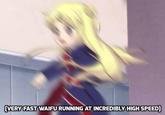 VERY FAST WAIFU RUNNING AT INCREDIBLY HIGH SPEED