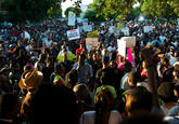 Protesters gathered Monday at a swimming pool in McKinney, Tex., where a police officer last week was recorded throwing a teenage girl to the ground. 

Credit Cooper Neill for The New York Times
