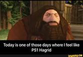 Today is one of those days where l feel like PS1 Hagrid funny.ce