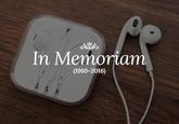 In Memoriam (1910-2016)