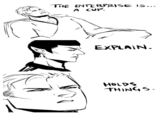 THE ENTERPRISE Is... A CUP. EXPLAIN. HDLDS THING S