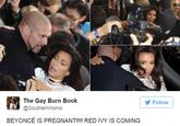 Yonce Got Twins The Gay Burn Book @SouthernHomo Follovw 144 BEYONCÉ IS PREGNANT!!!! RED IVY IS COMING