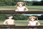 isao "Real men jog in the nude." enji "Damn straight!