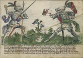 Page from the MS KK5013 German fencing manual リ furSicg.vnd 방cGatt.tty? deh ovlef N