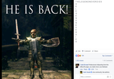 THELEGENDNEVERDIES HE IS BACK! I , Like Comment Share 0 10K 1,593 shares Top Comments 狎 .1K Comments Caleb Brown Professional shitposting from the official fb page, you really know your fanbase Like Reply 1,238-7 hrs Dark SoulsLike community, like admins Write a comment...