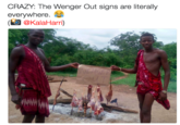 CRAZY: The Wenger Out signs are literally everywhere. (@KalaHarri)