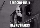GENOCIDE TRAIN HAS NO BRAKES Netherlands Train Rail transport black and white eyewear monochrome photography
