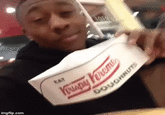 Back At It Again At Krispy Kreme Made this gif, but credit goes to the original creator.
<iframe width="560" height="315" src="https://www.youtube.com/embed/SunaZVRxHcs?ecver=1" frameborder="0" allowfullscreen></iframe>
