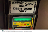 CREDIT CARD ONLY DEBIT CARD ONLY Pay with cash or credit CANCELNO mei NO CASH ACCEPTED transgirlnausicaa this is a malicious spirit summoned by capitalist magic