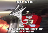 NOSIR NOT GETTING OUT OF THIS CHAIR