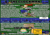 THE CLOCKMAN Asummary uressnted hythe t eK What is Pinwheel? Pinwbeel What is the Clock Man'? The clockman is a piece of lost media, said to have aired in the 1980s on the show 'Pinwheel Pinwheel wasa show that aired o Nickelodeon from 1977 to1990. It's ike Sesame Street, with similar puppet interludes and shorts. How does the short play out? o Is this a creepypasta? While descriptions differ in many ways the most accepted plotline is as followS: A young girl loses new shoes given to her by her mother. She asks a local wizard for help, and he gives her a new pairorn a condition; she tell her mother the truth. She takes the shoes, but does not tell her mother Angered, the Wizard emerges from her walland demands an explanation. She eventually resolves the issue by helping the Wizard place stars in the sky When she arrives home, she recounts the story to her mother. It's existence is often refuted, and one of the original sources has been heavily discredited for a remark about Pinwheel hypnotizing children. LMW Founder Dycaite contacted them himself and he claims its a joke. Other evidence for it beinglegitimate is amember of 즈즈Z. .. Pinwheel's production crew vaguely remembering a summary. Inote: more proof is @the LMW page.1 the remark vvvvw Arecreation of a scene by Commander Santa vvvww Where have you guys looked? LMW users have looked through essentially all currently availible Pinwheelrecordings, including those on MySpleen. Right now,our best bet is either finding collections of older tapes, or contacting names related to Pinwheel. How do we find it? So far,our best bet is to look for archives recordings of Pinwheel episodes from the 1980s. More specifically: 82-83, and 85-87 We have attempted to contact various members of the production crew, butnonehave had much Clockman-specific information Tips Don't believe anyone who claims they have it until they provide screenshots. CLOCK It's animation was described as 'paper stop motion possibly similar to South park. MAN please help ne +hat has scared me Do not harass names associated. :dr find this catoon CLOCKMAN IS A LOST EPISODE OF PINWHEEL THAT GAVE SOME VIEWERS NIGHTMARES, SIMILAR TO CRACKS lostmediawiki.com