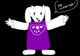 Part of <a href="https://drawception.com/game/3RQwQ1gObY/internet-is-foreboden-toriel-2016/">a drawing game that took place on Drawception in 2016</a>.

Drawception combines the telephone game with Pictionary, and this game's prompt was "Internet is Foreboden - Toriel 2016". This image stuck to the original theme pretty well (and was drawn <i>way</i> better than <a href="https://knowyourmeme.com/photos/1246289-foreboden">the previous [actual] image</a>), but it turned out to be quite open to misinterpretation, and, well, <a href="https://knowyourmeme.com/photos/1246293-foreboden">things just went</a> <a href="https://knowyourmeme.com/photos/1246295-foreboden">downhill from there</a>.