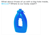 What about those of us with a big hole inside, @Dove? Where is our body wash?