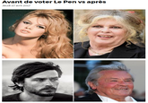 "before voting for Le Pen vs after"