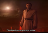 Disabled person must solve