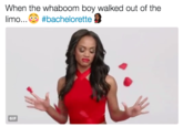 When the whaboom boy walked out of the limo S、#bachelorette GIF