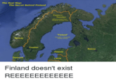 The Real Map; The Secret Behind Finland Eastern Sweden from ectually livo) "Finland" Norway Actualy a Jepanese fahing colony) Sweden Russia Estonia Denmar Latvia Finland doesn't exist