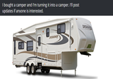 I bought a camper and I'm turning it into a camper. I'll post updates if anyone is interested.