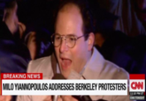 BREAKING NEWS MILO YIANNOPOULOS ADDRESSES BERKELEY PROTESTERS NN 11:10 PM ET CNN TONIGHT