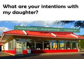 Convince myself that I'm not good enough to ask her out What are your intentions with my daughter? Convince myself that . I'm not good enough . To ask her out ME