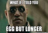 WHAT IFITOLD YOU EGG BUT LONGER