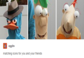 Yisus Croist eggito matching icons for you and your friends