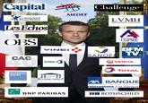 Capital Challenge MEDEF SOURCE DE LUMIERES LE ToUQUET PARIS-PLAGE LVMH MOET HENNESSY.LOUIS VUITTON LesEcho LE QUOTIDIEN DE L'ECO 0MIE CGPME OBS BFM TV SANOF CAC O VEOLIA Immobilier TOTAL Goldman achs BOURSE DIRECI BANQUE éinventons /la bangue BNP PARIBAS RTHSCHILD