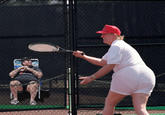 Chris Christie Watching Donald Big Booty Trump Play Tennis ススススススス.