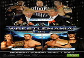 10 HAIR VS HAIR WRESTLEMANIA 23 WWE CHAMPIONSHIP MATCH WORLD HEAVYWEIGHT CHAMPIONSHIP MATCH MIDNIGHT SUNDAY APRIL 1 2OO7 360 SMA ORDER THROUGH YOUR PAY-PER-VIEW PROVIDER THE OFFICAL PAIN RELIEF OF WRESTLEMANIA 23