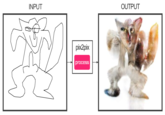 INPUT OUTPUT pix2pix process