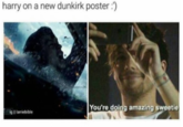 harry on a new dunkirk poster :) You're doing amazing sweetie ig l larriebible