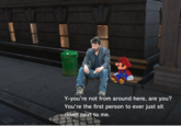 Y-you're not from around here, are you? You're the first person to ever just sit down next to me. Overwatch Super Mario Odyssey Dorgi Mario games pc game