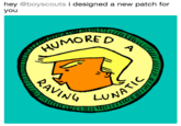 hey @boyscouts i designed a new patch for you HUMO LUNA
