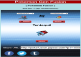 Pokemon fusion generator tentaquil Pokemon Gen Fusion (Pokemon Fusion) Now Gen 1-3 (apx 150,000 fusions!) Tentacruel #73 Cyndaquil #155 ▼ Random Random 0 Tentaquil Random Share U AL http://pokefusion.japeal.com?p1=1 556