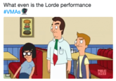 What even is the Lorde performance #VAAs OX DRB GIF