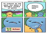 We love you forever SAFELY ENDANGERED TO SURVIVE IN THE WILD, YOU NEED A RELIABLE SOURCE OF WATER William Lashua Died RP St 4chan