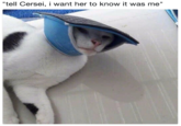 "tell Cersei, i want her to know it was me"