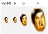 High-DPI 1x 2x