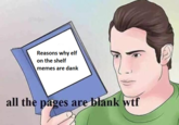 Reasons why elf on the shelf memes are dank all the pages are blank w--