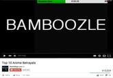 Donation Goal $185.05 OLIVE BAMBOOZLE Top 10 Anime Betrayals no) + Add to WatchMojo.com Subscribe 10,661,845 615,324 Share More 1 405