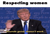 Respecting women deriving th any Torm to d such d among The at la ely CBS NES AIGN 2016S Sounds good, doesn't work